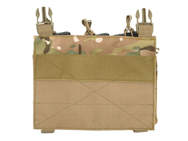 Tasca Tripla Porta Caricatore 5.56/9mm a Pannello - Multicam